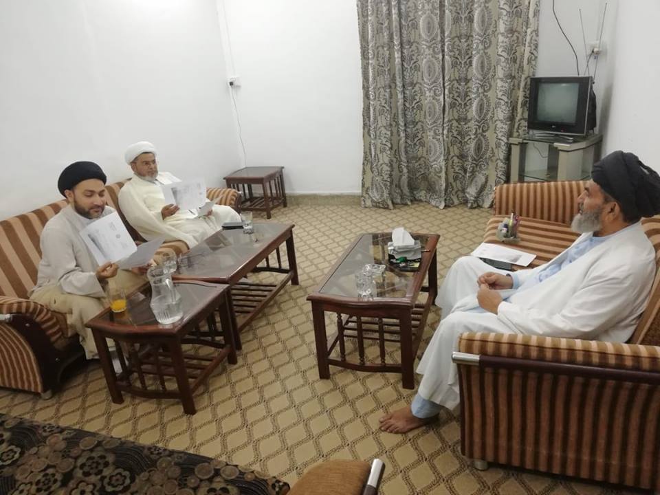 قائد ملت علامہ ساجد نقوی سے علامہ شبیر میثمی اور علامہ شہنشاہ نقوی نے ملاقات کی