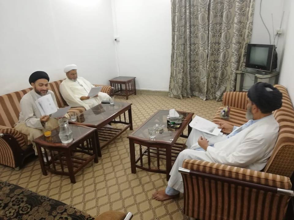 قائد ملت علامہ ساجد نقوی سے علامہ شبیر میثمی اور علامہ شہنشاہ نقوی نے ملاقات کی