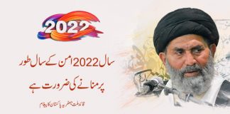 سال 2022 کو ”امن کا سال“ کے طور پر منانے کی ضرورت ، قائد ملت جعفریہ پاکستان