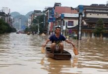 چین میں شدید بارشیں