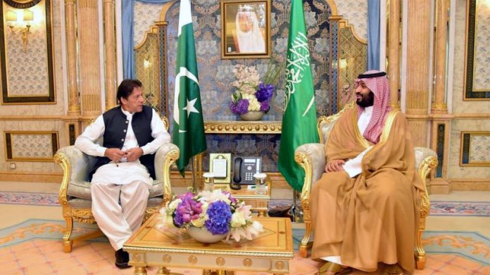 وزیر اعظم پاکستان اور سعودی عرب کے ولی عہد کی ملاقات