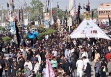 راولپنڈی چہلم شہدائے کربلا پر لاکھوں عزادار جلوس عزا میں شریک