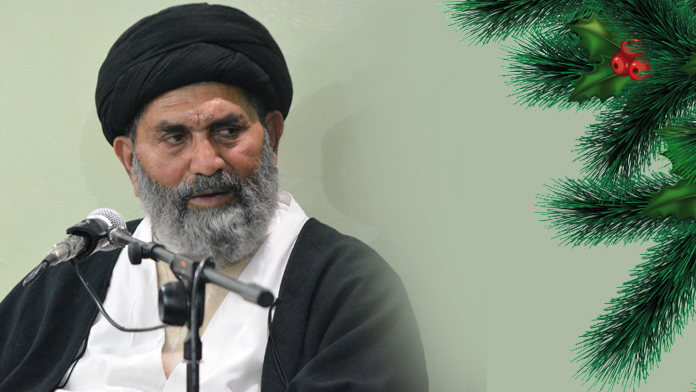 کرسمس کے تہوار پر تمام مسیحی برادری کو مبارک باد پیش کرتے ہیں قائد ملت جعفریہ پاکستان