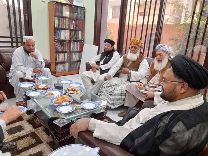 کراچی:شیعہ علماء کونسل پاکستان کے رہنما سے جمیعت علماء اسلام کے وفد کی ملاقات