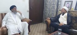 قائد ملت جعفریہ پاکستان سے علامہ عارف حسین واحدی کی ملاقات