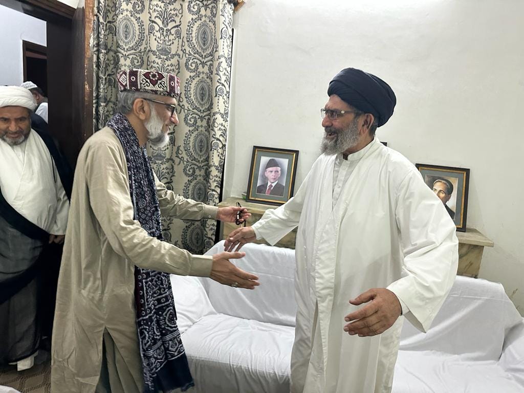 قائد ملت جعفریہ پاکستان سے صاحبزادہ ابوالخیر زبیر کی ملاقات