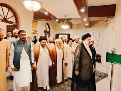 ایرانی صدر کی اقتداء میں نماز مغربین شیعہ علماء کونسل کے رہنماؤں کی ملاقات