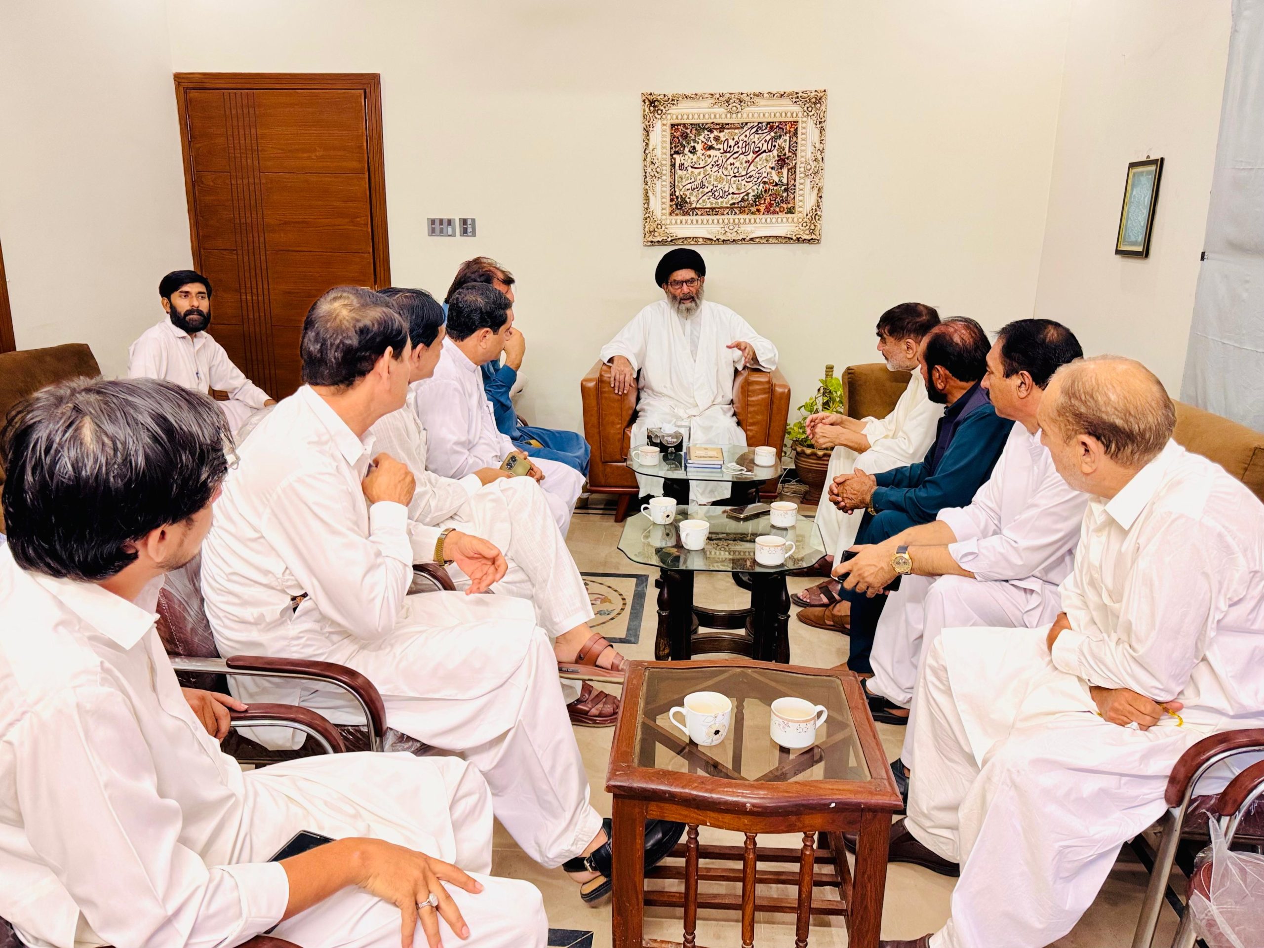 قائد ملت جعفریہ پاکستان سے کرم یکجہتی کونسل کی مرکزی کابینہ کی ملاقات