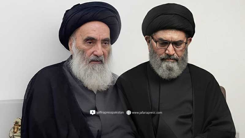 قائد ملت جعفریہ کا آیت اللہ العظمی سید علی سیستانی سے تعزیت