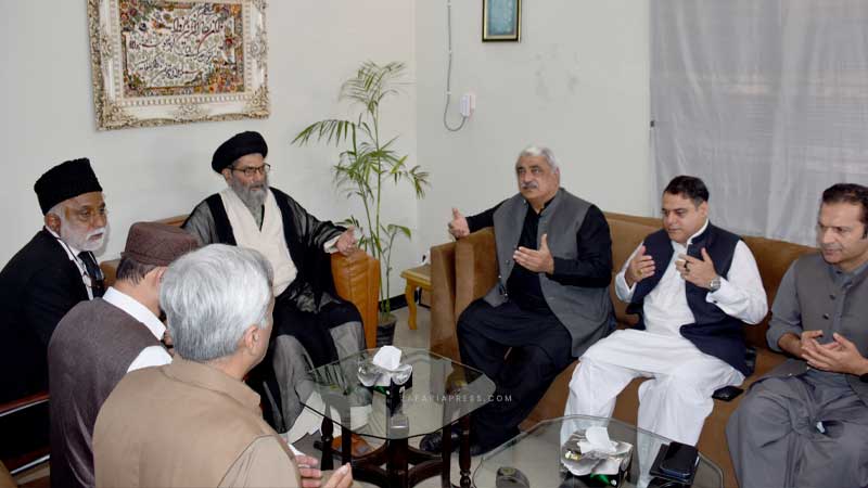 علامہ سید ساجد علی نقوی سے خواجہ سلمان رفیق کی ملاقات