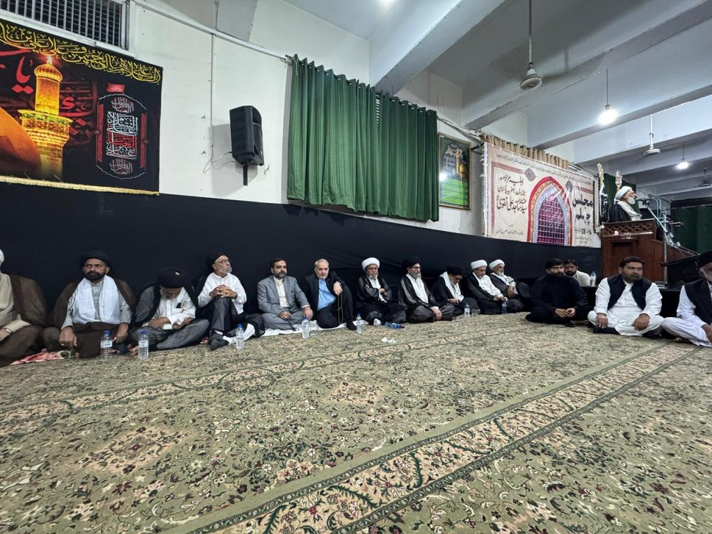 قائد ملت جعفریہ علامہ ساجد علی نقوی کی اہلیہ مرحومہ کا چہلم علماء کرام، سفیر ایران اور مذہبی شخصیات کی شرکت