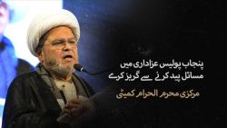 قبل از محرم الحرام 1448ھ عزاداری مسائل کے حوالے سے مرکزی محرم الحرام کمیٹی شیعہ علماء کونسل پاکستان کا بیان