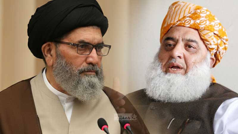 سربراہ اسلامی تحریک پاکستان آیت اللہ سید ساجد علی نقوی کی اہلیہ کے انتقال پر مولانا فضل الرحمن کی تعزیت