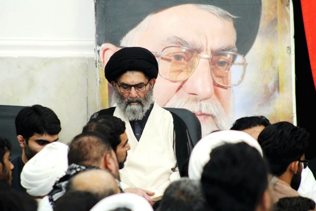 قائد ملت جعفریہ پاکستان آیت اللہ سید ساجد علی نقوی شبستان حضرت ابو طالبؑ قم میں شہید حسن ترابیؒ کی مجلس ترحیم و تجلیل میں شریک