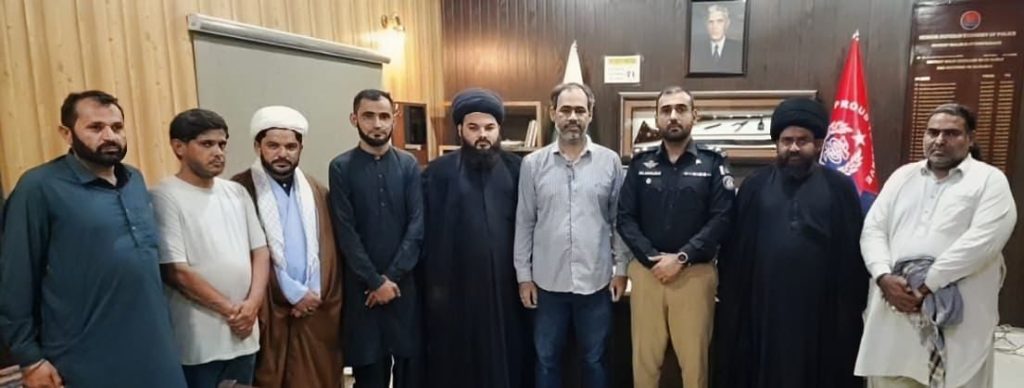 شیعہ علماء کونسل ضلع ملیر کے وفد کی ایس ایس پی ملیر سے ملاقات ضلع ملیر میں امن او امان کی صورتحال پر گفتگو