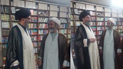 قائد ملت جعفریہ پاکستان آیت اللہ سید ساجد علی نقوی مرکز آثار برصغیر مآب قم کے دورے کے موقع پر