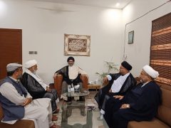 آیت اللہ سید ساجد علی نقوی سے شیعہ علماء کونسل کے مرکزی عہدیداران کی ملاقات