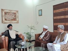 آیت اللہ سید ساجد علی نقوی سے علامہ ڈاکٹر شبیر حسن میثمی اور زاہد علی آخونزادہ کی ملاقات