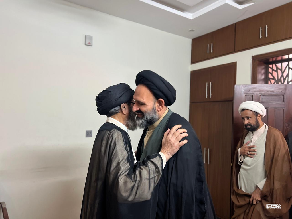 قائد ملت جعفریہ پاکستان آیت اللہ سید ساجد علی نقوی سے جامعۃ المصطفیٰ العالمیہ کے وفد کی ملاقات
