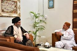 قائد ملت علامہ سید ساجد نقوی سے علامہ شبیر میثمی نے ملاقات کی