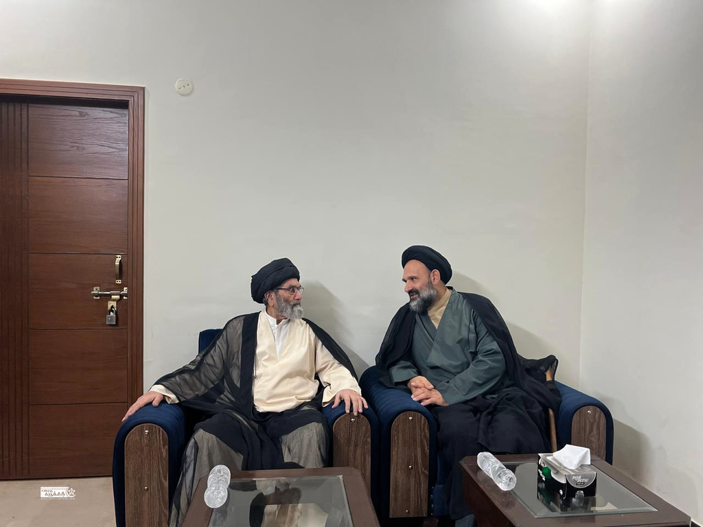 قائد ملت جعفریہ پاکستان آیت اللہ سید ساجد علی نقوی سے جامعۃ المصطفیٰ العالمیہ کے وفد کی ملاقات