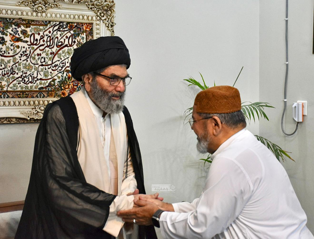 قائد ملت علامہ سید ساجد نقوی سے علامہ شبیر میثمی نے ملاقات کی