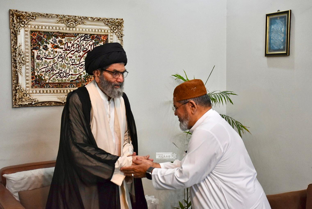 قائد ملت علامہ سید ساجد نقوی سے علامہ شبیر میثمی نے ملاقات کی